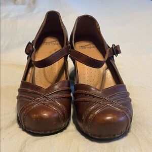 Dansko Women's Brown Leather Mules